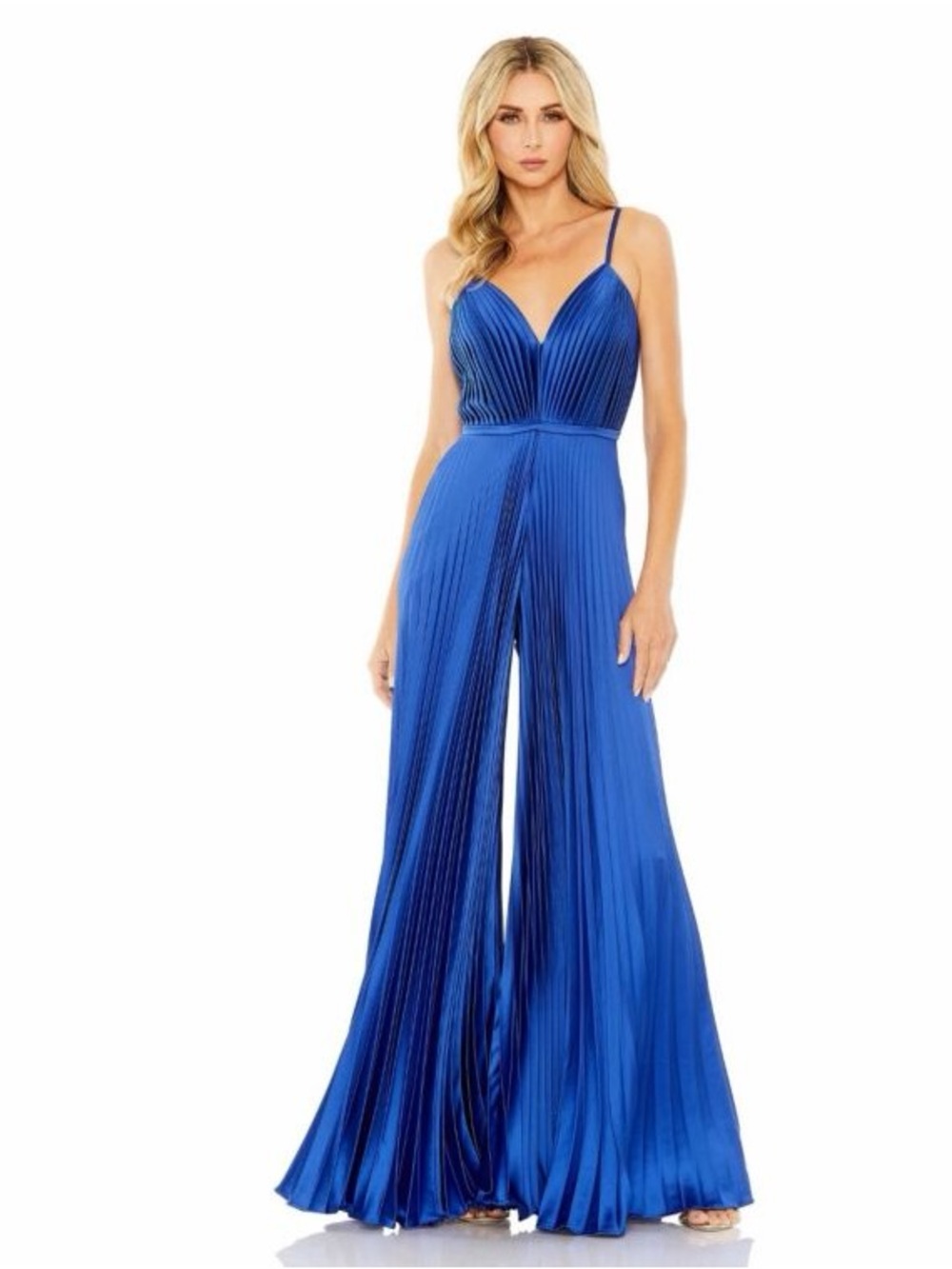 Ieena for Mac Duggal Pleated Jumpsuit